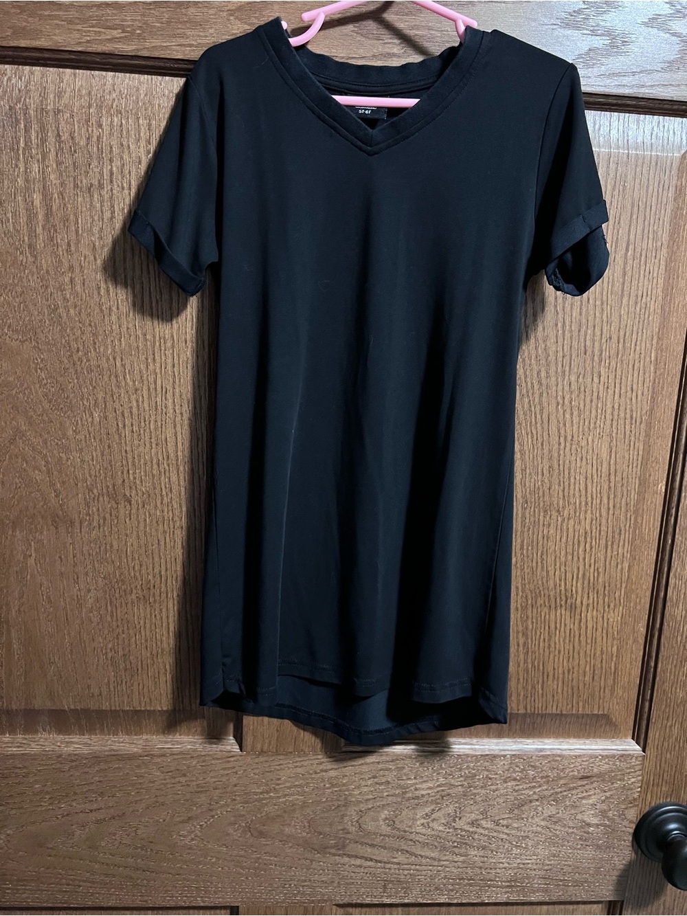 Little Bipsy Black V-Neck Short Sleeve girls dress